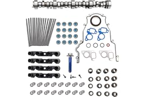 IGNISPARK Sloppy Mechanics Stage 2 Camshaft Lifter Kit for GM CHEVY 1997-2007 SS2 LS1 4.8 5.3 5.7 6.0 6.2 LS Cam LQ4 LM7 with E1840P Camshaft/Lifters/Springs/Seals/Gaskets/Pushrods