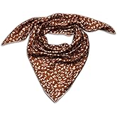 Wild Rag Silk Scarf 36'', Western Cowboy Bandana Wild Rags,Square Silky Cattle Brand Pattern Scarves