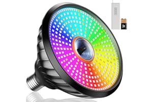 Dimgogo Led Pool Lights for Inground Pool, 120V 70W RGB LED Color Changing Lights Medium E26/E27 Base Underwater Pools Light Bulb with Remote Control Replacement for Pentair and Hayward Lamp Black