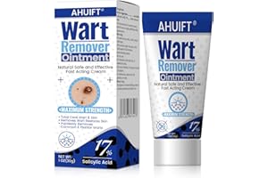 AHUIFT Fast Action Wart Remover Ointment Maximum Strength Cream with Salicylic Acid - Fast-Acting Wart Cream Freeze Off Designed for Warts XK04