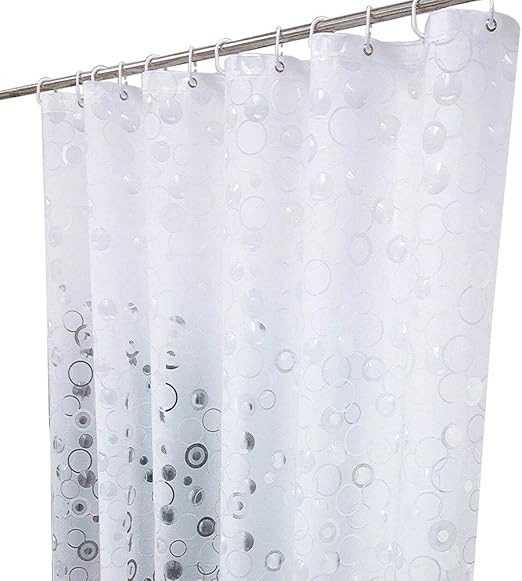 Amazon Com Looca Plastic Shower Curtain Liner With Magnets 3d