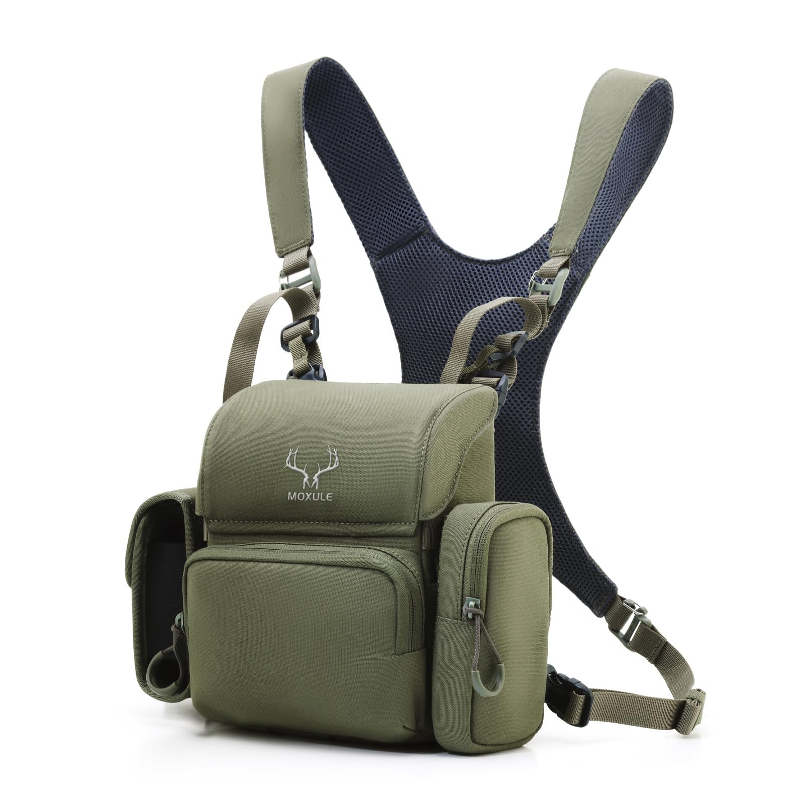 Photo 1 of MOXULE Binocular Harness Chest Pack: Bino Case with Rangefinder Pocket for Hunting Birdwatching and Hiking