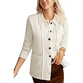 GRACE KARIN Women Casual Cardigan Knit Button Down Jacket Long Sleeve Sweater Blazer with Pockets