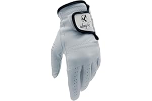 Alayki Birdie Premium Golf Glove for Left Hand - 100% Natural Sheep Leather - Superior Grip & Comfort - Lightweight, Breathable, Durable for Men & Women Golfers