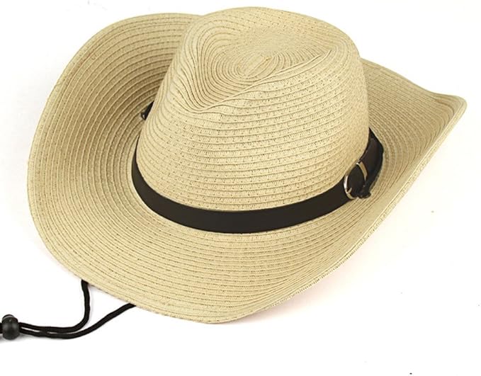 Amazon カウボーイハット ウエスタン風 テンガロンハット ワイルド 中折れ つば広 ハット メンズ 帽子 男性 ベージュ ハット 通販