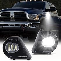 LED Side Mirror Turn Signal Lights For Ram 1500/2500/3500 2010-2023 - Amber, Clear Lens, Plug & Play