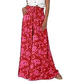 BTFBM Women Casual High Waist Wide Leg Pants 2026 Spring Summer Long Palazzo Pants Pocket Lounge Beach Vacation Clothes