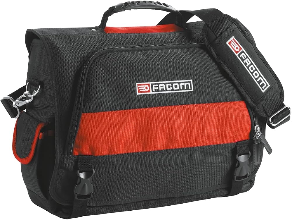 Facom BS.TLBPB 2-in-1 Tool Bag Organizer with Laptop/Tablet Pouch