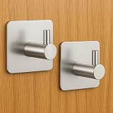 The Bog Standard 2 Pack Stainless Steel Self-Adhesive Hooks view 3