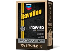 Havoline Motor Oil 10w30 Smart Change Engine Oil, 10W-30, 6 Quarts, Pack of 1