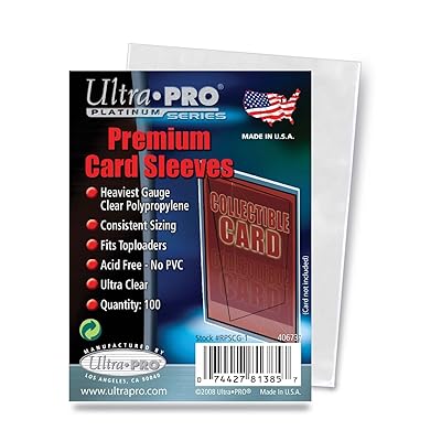 ultra pro platinum card sleeves Amazon.com: Ultra PRO - 600 ct. Standard Size Card Protector Sleeves 2½ in.  x 3½ in (Platinum Series) main image 0