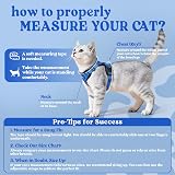 rabbitgoo Cat Harness and Lead Set XS Blue Reflective Escape Proof view 2