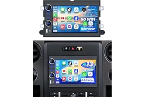 JERQRY 5G WiFi Car Radio Stereo for Ford F150 2004-2008: 7 inch 1280 * 800 Touch Car Stereo Upgrade with Wireless Carplay Andriod Auto Bluetooth Backup Camera GPS SWC FM/RDS Audio