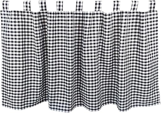 Amazon Com Abreeze Black And White Buffalo Kitchen Window