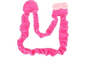 LOORGVEL Computer Monitor Dust Cover Elastic Fit 20-32 Inch Monitor Protector Anti-dust Feature for Home Office Rose Red