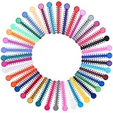 1040 Pcs Multicolored Braces Rubber Bands Orthodontic Ligature Ties O-Rings Elastic Bands for Braces (Color)