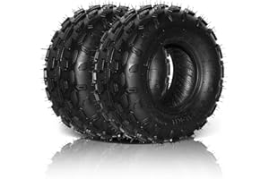 Parts-Diyer 145/70-6 Go Kart Tires 145 70-6 ATV Street Sport Tires Tubeless Set of 2