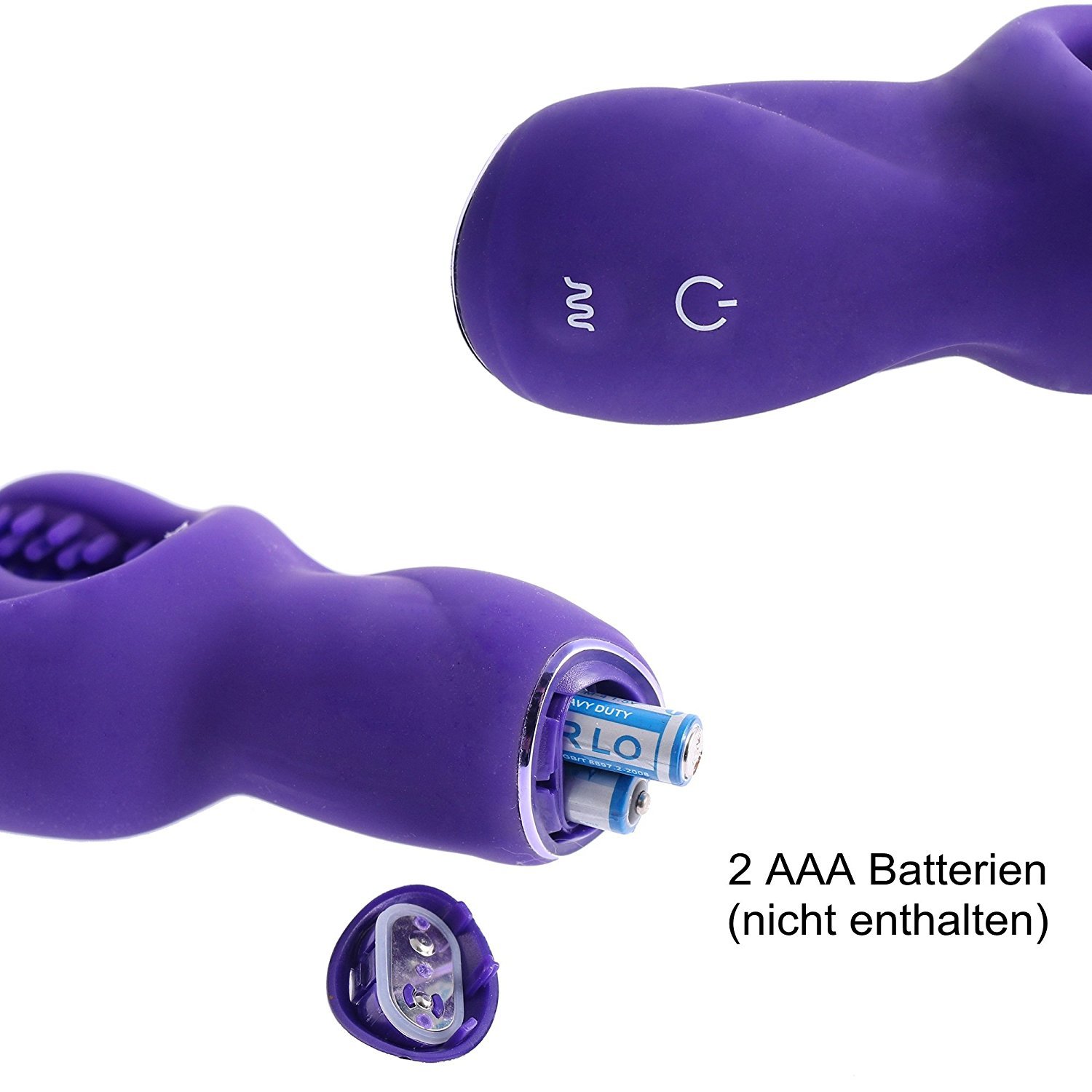 Triple Vibratoren 3-Punkt Vibrator Sux Butterfly für Sie mit Klitoris und Anusreizarm aus Silikon Teaser Play