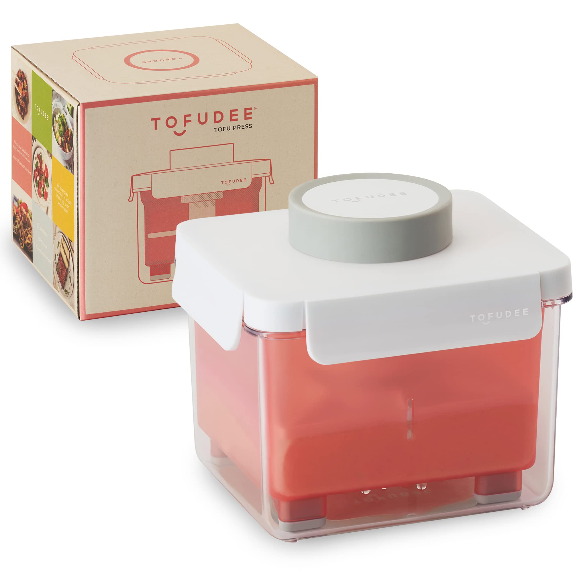 Photo 1 of TOFUDEE Tofu Press | Food Strainer for Paneer, Cheese, & All Kinds of Tofu - Soft, Silken, Organic, Extra Firm | Enhance Cooking, Save Time, & Elevate Your Dishes - Dishwasher Safe & BPA-Free
