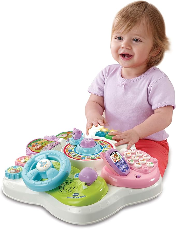 Vtech 80 Table De Jeu Pour Bebe Rose Centre D Activites Ludiques Bebe Puericulture Schoolofbabywearing Com