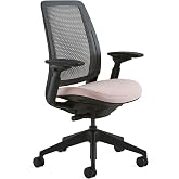 Steelcase Series 2 Office Chair, Carpet Floors, Pink Lemonade | Ergonomic Work Chair with Wheels for Carpet, with Back Support, Weight-Activated Adjustment &amp; Arm Support, Chair for Desk