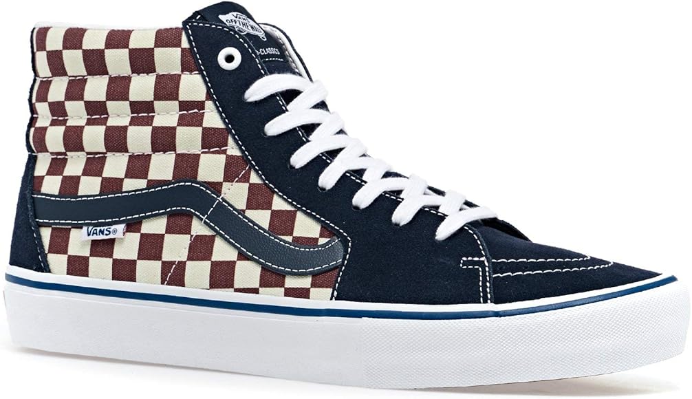 vans ward hi checkerboard men's skate shoes