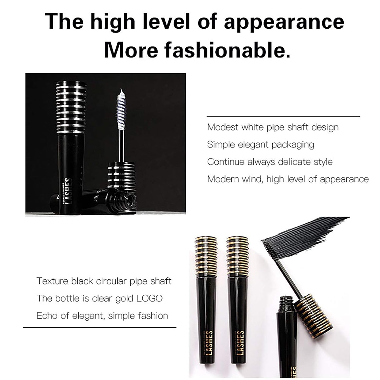 Mascara, Xshows 4D Silk Fiber Lash Mascara Waterproof Smudge-proof Mascara to Extend Eyelash Length and Volume for Long Lasting : Beauty