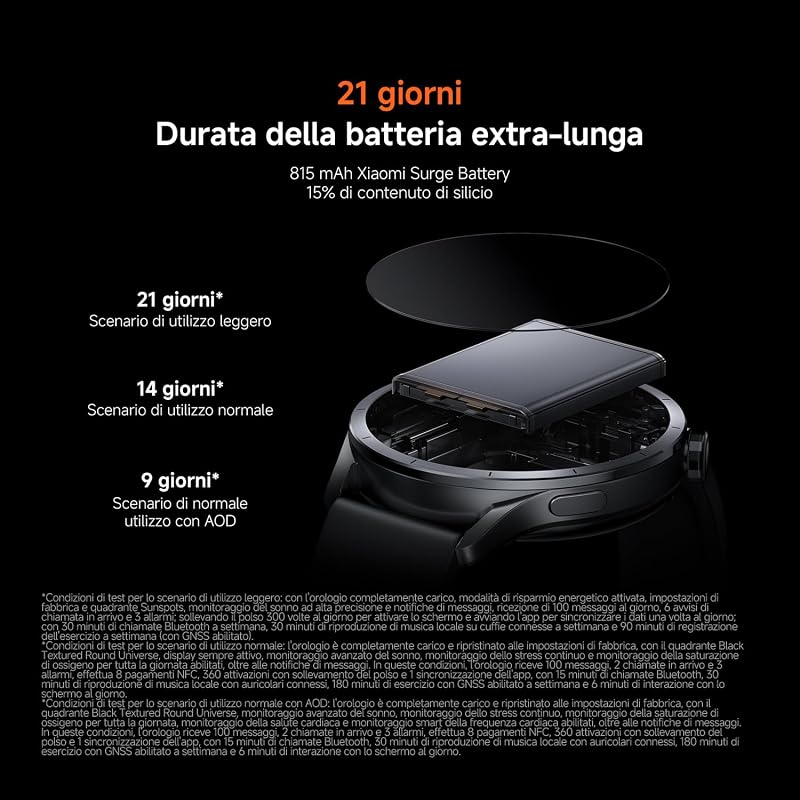 Watch S5 46 mm, Smartwatch Uomo/Donna, AMOLED 1,48", Nero