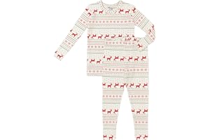 AVAUMA Toddler Pajamas Baby Boys Girls Pajama Set 6M-10Y Kids Cute Snug fit Christmas Pattern Design Pjs Cotton Sleepwear