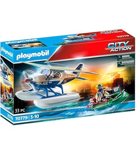 Playmobil® - Hydravion de police et bandit - 70779 - Playmobil® City Action - Jeux d'imagination