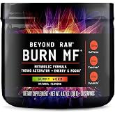BEYOND RAW GNC Burn MF, Metabolic Formula, Gummy Worm, 30 Servings | Combines Capsimax, Caffeine, and Huperzine A to Support Calorie Burning, Energy, Endurance, and Mental Focus