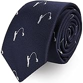 AUSCUFFLINKS Fisherman Fly Fishing Neckties for Men | Present for Work Colleague Guys Dad Him | Birthday Anniversary Present for Husband (FISHERMAN)