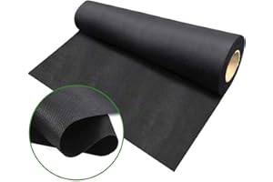 Agfabric Weed Barrier Landscape Fabric WB30-3x18ft Heavy Non-Woven Ground Cover for Gardening Mat and Raised Bed, Eco-Friendly and Weed Control