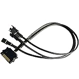 TeamProfitcom SATA to 3 Fan Splitter Adapter Cable 3 Way Sleeved Braided Y Splitter Computer case PC 3/4 pin Fan Extension Po
