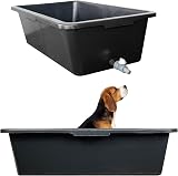AP Supplies Dog Bath 65L Heavy Duty Plastic Grooming Tub with Drain view 5