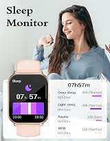 RUIMEN Smart Watch 1.85-inch HD Screen SpO2 Heart Rate IP68 100+ Sports view 5