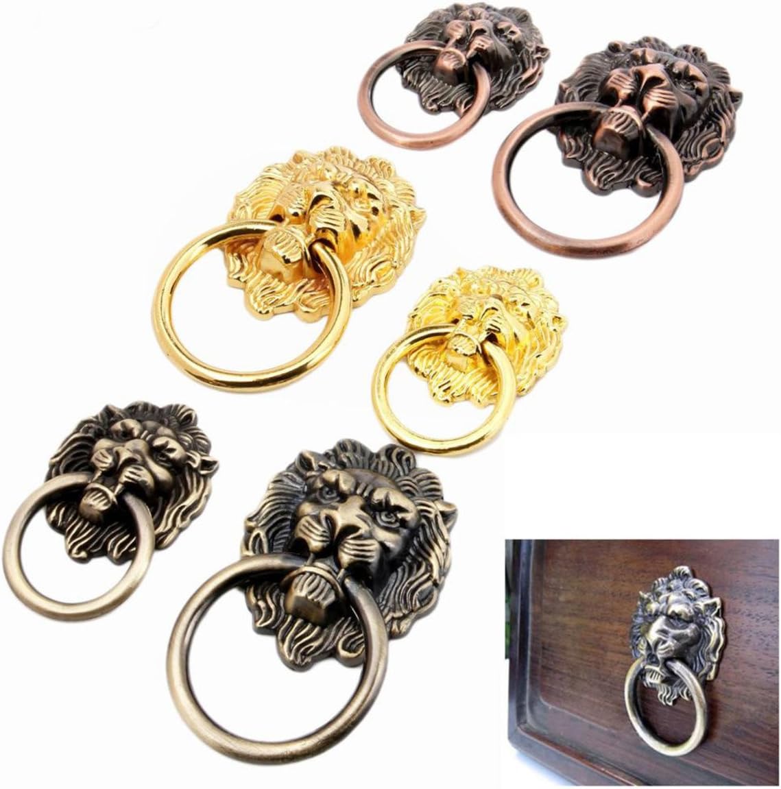 Creatwls Metall Löwe Kopf Design Möbelgriff Schrankgriff Möbelknopf