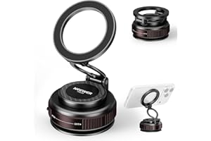 NEEWER Vacuum Suction Cup Mount, 360° Adjustable Magnetic Cell Phone Holder Stand Compatible with MagSafe iPhone, Quick Relea