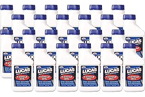 Lucas Oil 10058 Semi-Synthetic 2-Cycle Motor Oil - 2.6 Ounce (Pack of 24)