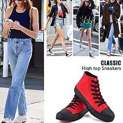rosyclo Women's High Top Canvas Sneakers Fashion
