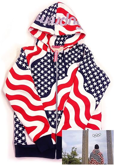 supreme stars and stripes hoodie