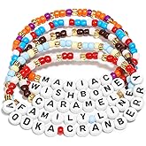 AICase Merch Friendship Bracelets Set of 5, Beaded Wishbone Bracelet Stuff Outfits for Concert Shirt Accessories Jewelry Merchandise Gifts for Fans Birthday Valentines Day Christmas