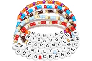 AICase for Conan Gray Merch Friendship Bracelets Set, Beaded Wishbone Bracelet Stuff Outfits for Concert Shirt Accessories Jewelry Merchandise Gifts for Fans Birthday Christmas Stocking Stuffers