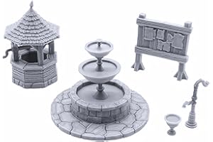 EnderToys Town Square – DND Terrain & Scenery for 28mm Tabletop Miniatures