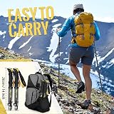 Glymnis Walking Poles 2 Pack Collapsible Poles Quick Lock 110-130cm view 8
