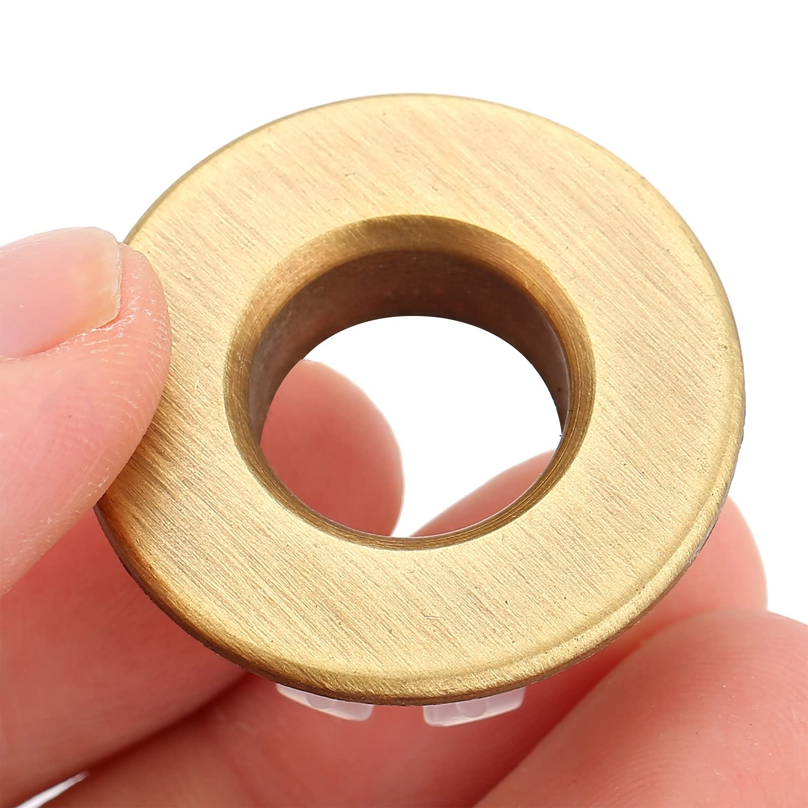 Sink Overflow Ring, 30 Mm Brass Sink Hole Cover for Bathroom Kitchen Sink Toilet Washing Basin(Bronze)