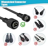 Dalugo 10M IP65 Waterproof Outdoor Festoon Lights Extension Lead Wire 2 Pin view 6