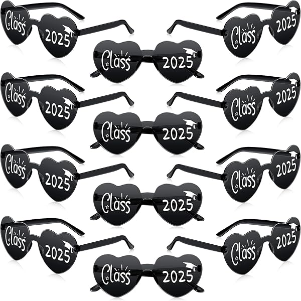 Jaciya Graduation Glasses 2025 - Sparkly GRAD Sunglasses With Rhinestones For Grad Parties & Photos
