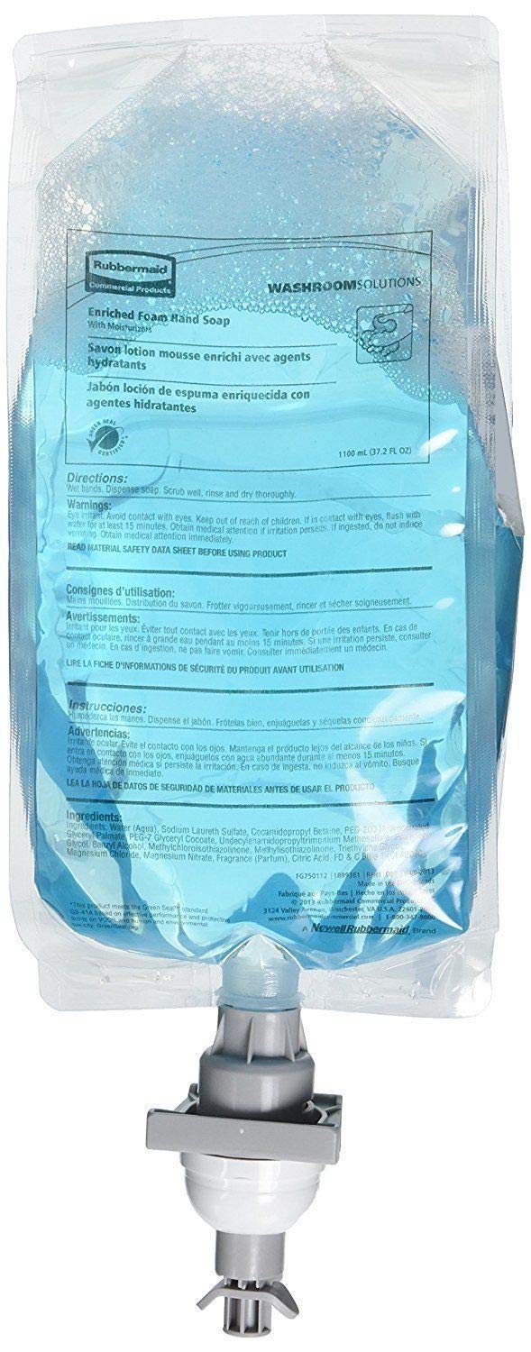 Rubbermaid 750112 Autofoam Hand Soap Refill, Lotion Soap with Moisturizer, 1100 mL, 4/Carton: Industrial & Scientific