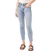 Silver Jeans Co. Women's Suki Mid Rise Curvy Fit Skinny Jeans